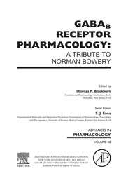 Front cover of GABAb receptor pharmacology by Thomas Blackburn