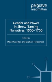 Front cover of Gender and power in shrew-taming narratives, 1500-1700 by Graham Holderness