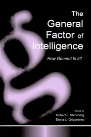 Front cover of The general factor of intelligence by Elena Grigorenko