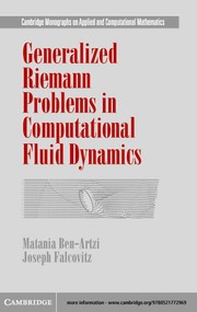 Cover of GENERALIZED RIEMANN PROBLEMS IN COMPUTATIONAL FLUID DYNAMICS by Ben-Artzi, Matania