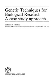 Front cover of Genetic techniques for biological research by Corinne A. Michels