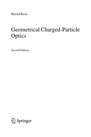 Front cover of Geometrical Charged-Particle Optics by Harald Rose