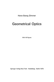 Cover of Geometrical Optics by Hans-Georg Zimmer