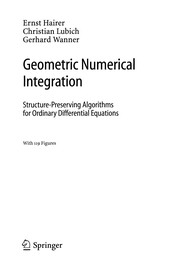 Front cover of Geometric Numerical Integration by Ernst Hairer