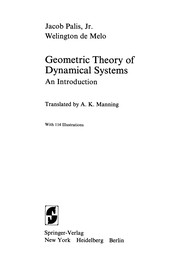 Front cover of Geometric Theory of Dynamical Systems by Jacob Palis