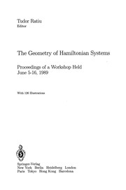 Front cover of The Geometry of Hamiltonian Systems by Tudor Ratiu