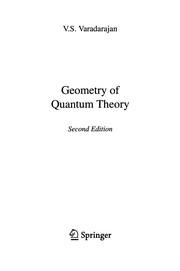 Front cover of Geometry of quantum theory by V. S. Varadarajan