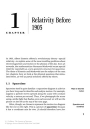 Front cover of The Geometry of Spacetime by James J. Callahan