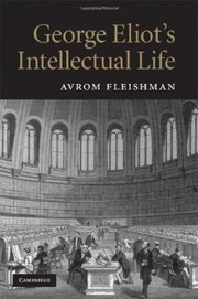 Cover of George Eliot's intellectual life by Avrom Fleishman