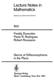 Cover of Germs of diffeomorphisms in the plane by Freddy Dumortier