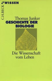 Cover of Geschichte der Biologie by Thomas Junker