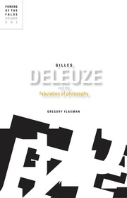 Front cover of Gilles Deleuze and the fabulation of philosophy by Gregory Flaxman