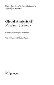 Cover of Global analysis of minimal surfaces by Ulrich Dierkes