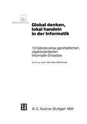 Cover of Global denken, lokal handeln in der Informatik by Max Vetter