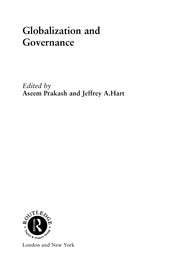 Cover of Globalization and governance by Aseem Prakash