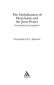 Front cover of Globalization of Hesychasm and the Jesus prayer by Christopher D. L. Johnson