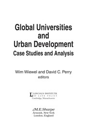 Front cover of Global universities and urban development by Wim Wiewel