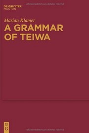 Cover of A Grammar of Teiwa by Marian Klamer