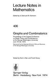 Front cover of Graphs and Combinatorics by Capital Conference on Graph Theory and Combinatorics (1973 George Washington University)