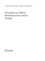 Front cover of Gravitation as a plastic distortion of the Lorentz vacuum by Virginia Velma Fernández