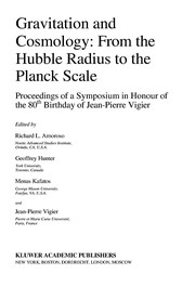 Front cover of Gravitation and cosmology by Richard L. Amoroso