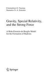 Front cover of Gravity, Special Relativity, and the Strong Force by Constantinos G. Vayenas