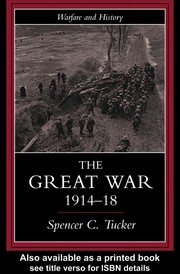 Front cover of Great War, 1914-1918 by Spencer Tucker