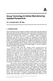Front cover of Group Technology and Cellular Manufacturing by Nallan C. Suresh