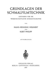 Front cover of Grundlagen der Schmalfilmtechnik by Hans-Henning Heunert