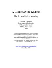 Cover of A guide for the godless by Andrew Kernohan