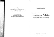 Front cover of Hamas in politics by Jeroen Gunning