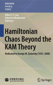 Front cover of Hamiltonian Chaos Beyond the KAM Theory by Albert C. J. Luo