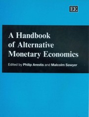 Front cover of A handbook of alternative monetary economics by Philip Arestis
