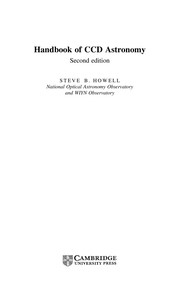 Front cover of HANDBOOK OF CCD ASTRONOMY by STEVE B. HOWELL