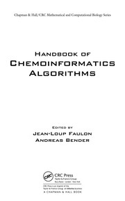 Front cover of Handbook of chemoinformatics algorithms by Jean-Loup Faulon