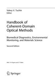 Front cover of Handbook of Coherent-Domain Optical Methods by V. V. Tuchin