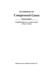 Front cover of Handbook of compressed gases by Compressed Gas Association