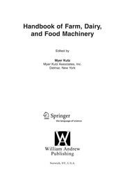 Cover of Handbook of farm, dairy, and food machinery by Myer Kutz