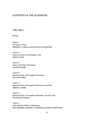 Front cover of Handbook of Game Theory with Economic Applications by R. J. Aumann