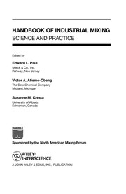 Cover of Handbook of industrial mixing by Edward L. Paul