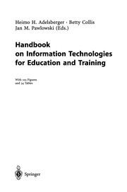 Cover of Handbook on Information Technologies for Education and Training by Heimo H. Adelsberger