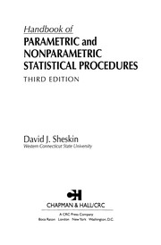 Front cover of Handbook of parametric and nonparametric statistical procedures by David J. Sheskin