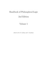 Cover of Handbook of philosophical logic by Dov M. Gabbay