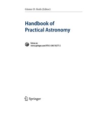 Front cover of Handbook of practical astronomy by Günter D. Roth (editor)