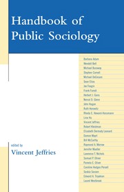 Cover of Handbook of public sociology by Barbara Adam