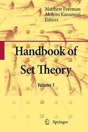Cover of Handbook of set theory by Akihiro Kanamori