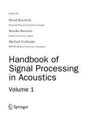 Front cover of Handbook of signal processing in acoustics by Michael Vorländer