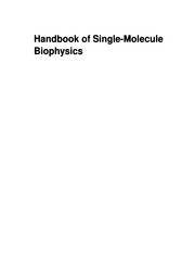 Front cover of Handbook of single-molecule biophysics by Peter Hinterdorfer