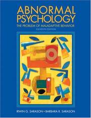 Front cover of Abnormal Psychology by Irwin G. Sarason