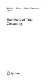 Cover of Handbook of Trial Consulting by Richard L. Wiener